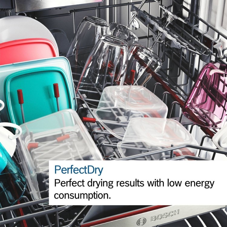 Bosch Series 8 Integrated Dishwasher - Smart Wi-Fi - Silver control panel