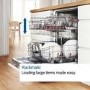 Bosch Series 8 Integrated Dishwasher - Smart Wi-Fi - Silver control panel