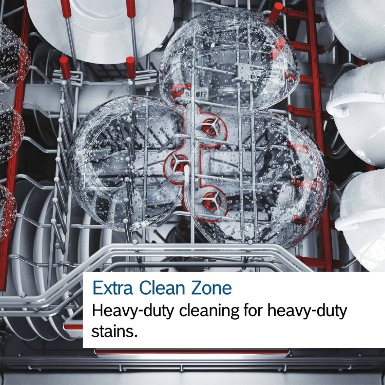 Bosch Series 8 Integrated Dishwasher - Smart Wi-Fi - Silver control panel