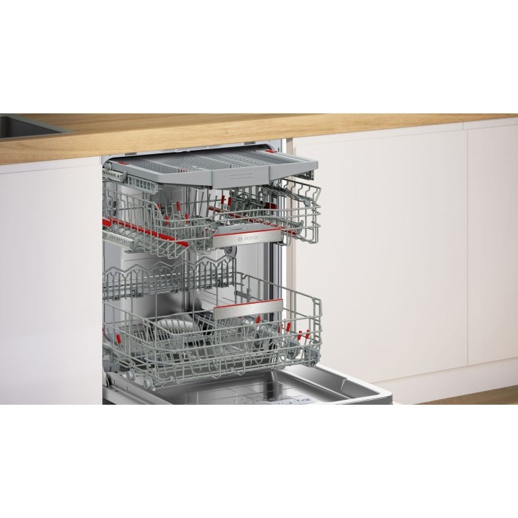 Bosch Series 8 Integrated Dishwasher - Smart Wi-Fi - Silver control panel