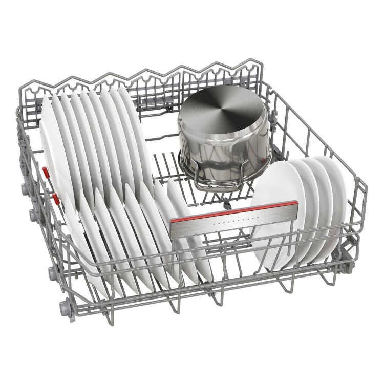 Bosch Series 8 Integrated Dishwasher - Smart Wi-Fi - Silver control panel