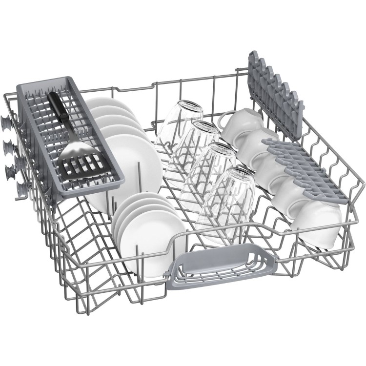 Bosch Series 4 Integrated Dishwasher - Smart, C-rated, Silver control panel
