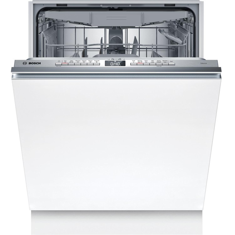 Bosch Series 4 Integrated Dishwasher - Smart, C-rated, Silver control panel