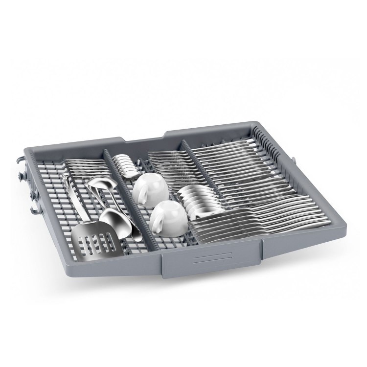 Bosch Series 4 Integrated Dishwasher - Smart, C-rated, Silver control panel