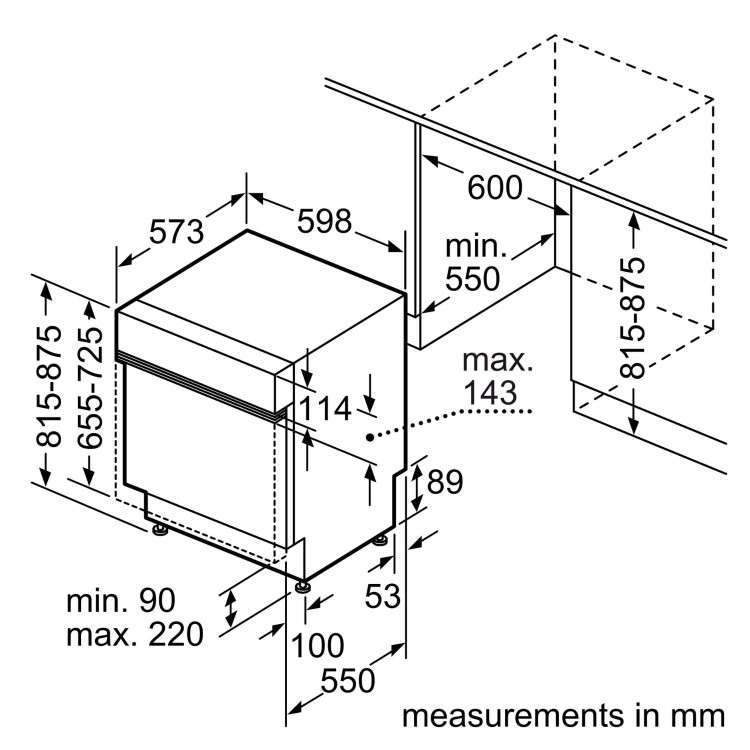 Bosch Series 2 Integrated Dishwasher - Smart, C-rated, Extra Dry