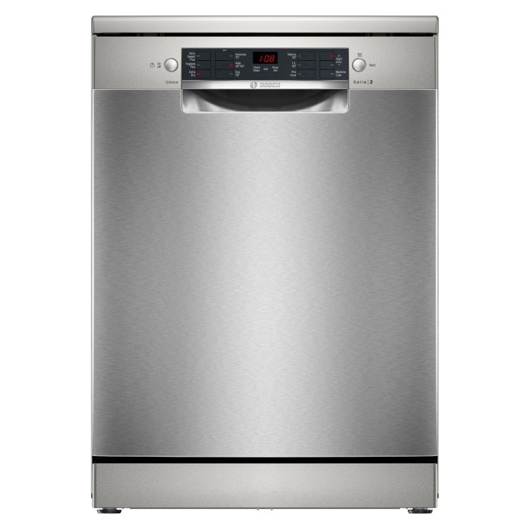 Bosch Series 2 Freestanding Dishwasher -  ActiveWater, Brushed steel anti-fingerprint