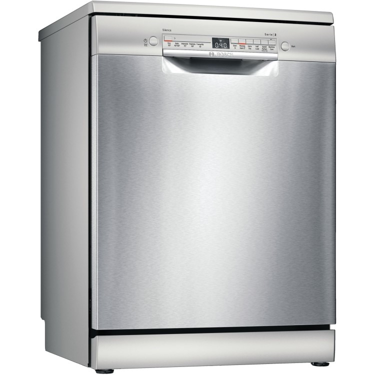 Refurbished Bosch Serie 2 12 Place Settings Freestanding Dishwasher Silver