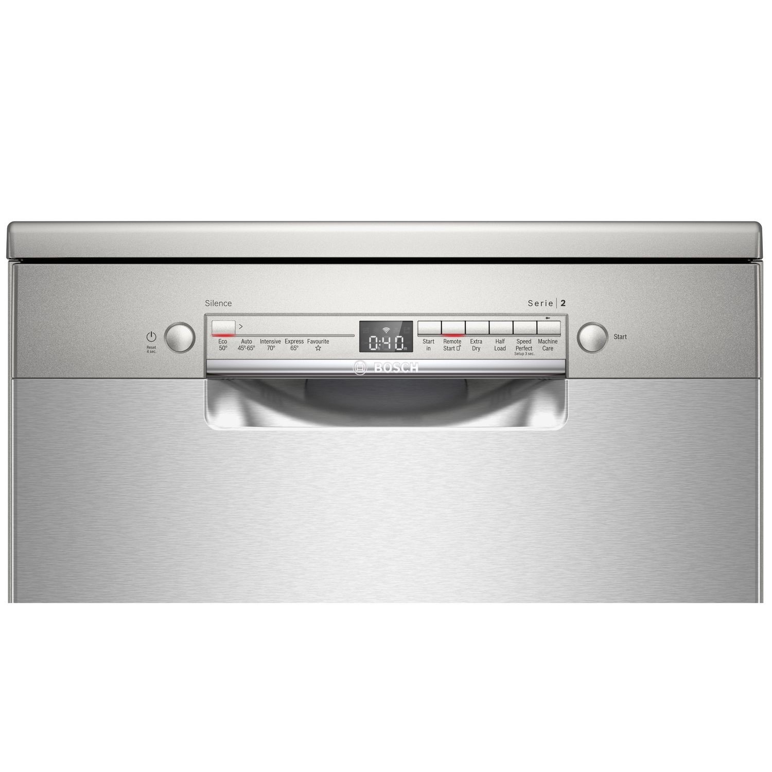 BOSCH : LAVE VAISSELLE BOSCH SEMI ENCASTRABLE SERIE 2 INOX