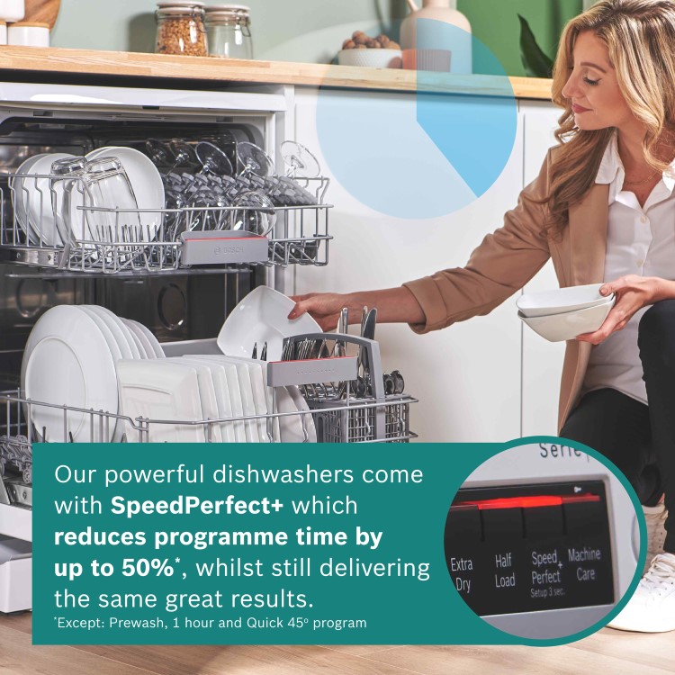 Bosch Series 4 Freestanding Dishwasher - Smart Wi-Fi B-Rated White