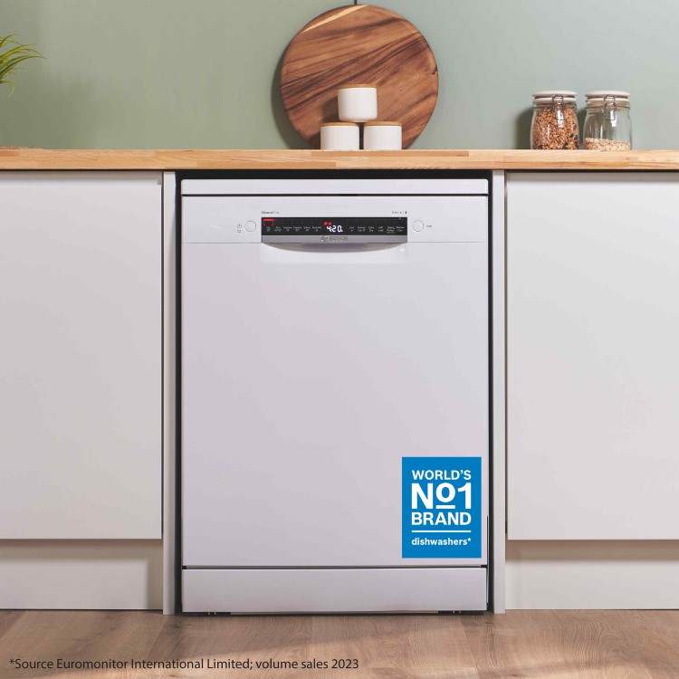 Bosch Series 4 Freestanding Dishwasher - Smart Wi-Fi B-Rated White