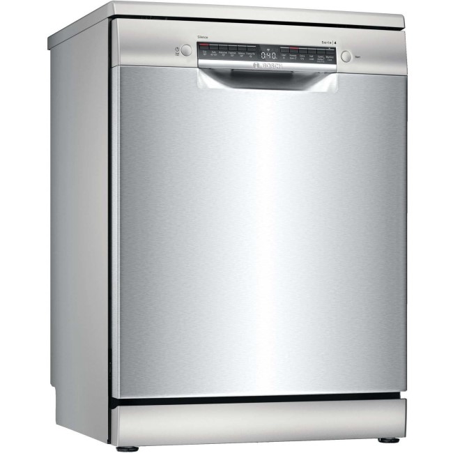 Bosch Series 4 14 Place Settings Freestanding Dishwasher - Silver