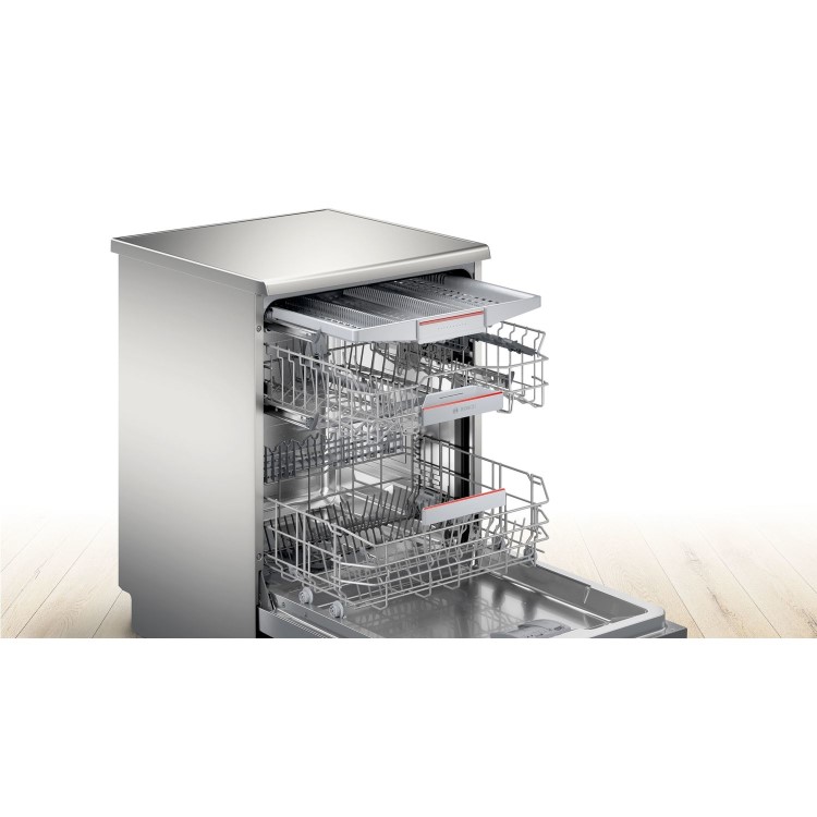 Bosch Series 4 14 Place Settings Freestanding Dishwasher - Silver