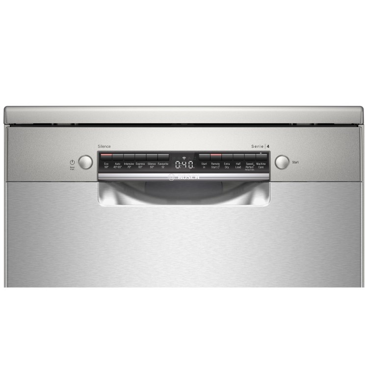 Bosch Series 4 14 Place Settings Freestanding Dishwasher - Silver