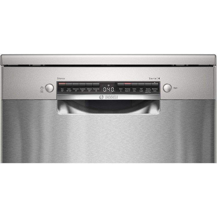 Bosch Series 4 13 Place Settings Freestanding Dishwasher - Silver