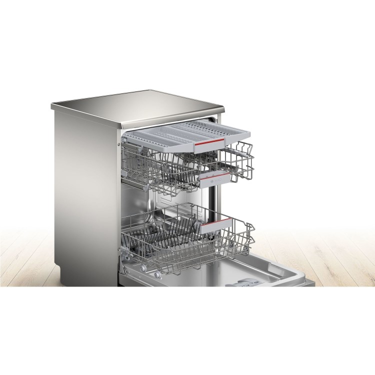 Bosch Series 4 14 Place Settings Freestanding Dishwasher - Silver