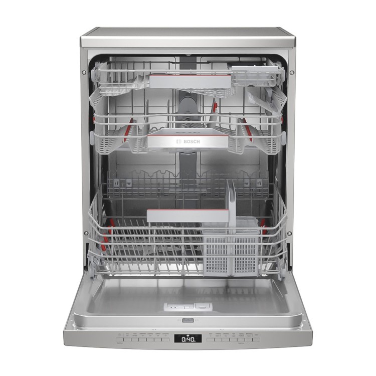 Refurbished Bosch Series 6 SMS6EDI02G 13 Place Freestanding Dishwasher Silver