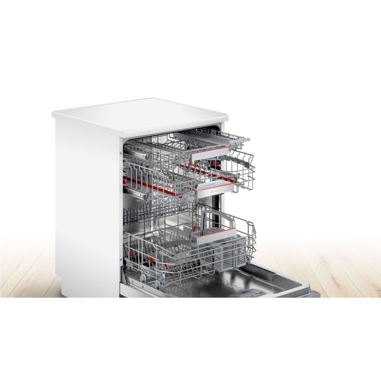 Refurbished Bosch Serie 6 SMS6EDW02G 13 Place Freestanding Dishwasher White