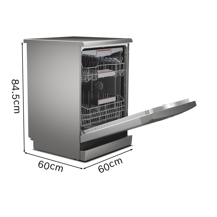Bosch Series 6 14 Place Settings Freestanding Dishwasher - Silver