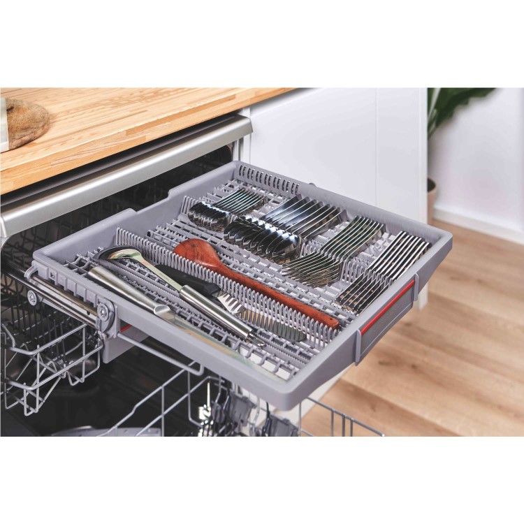 Bosch Series 6 Freestanding Dishwasher - Smart Wi-Fi, B-Rated, Brushed steel anti-fingerprint
