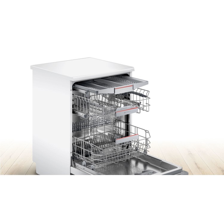 Refurbished Bosch Serie 6 SMS6ZCW00G 14 Place Freestanding Dishwasher White