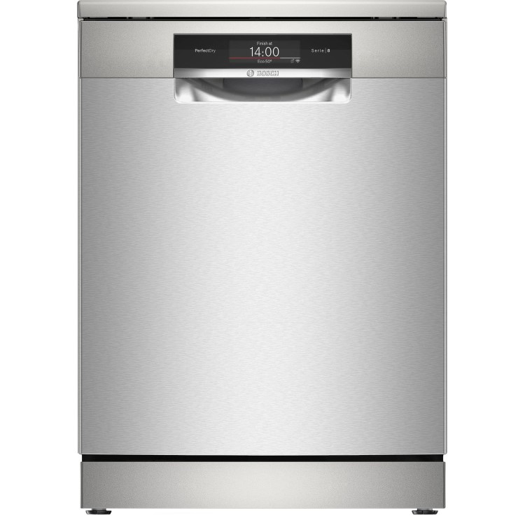 Bosch Series 8 14 Place Settings Freestanding Dishwasher - Silver