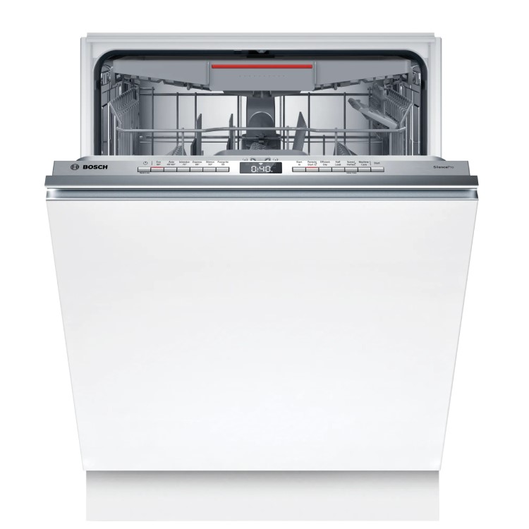 Bosch Series 4 Integrated Dishwasher - Smart Wi-Fi, C-Rated, Silver control panel