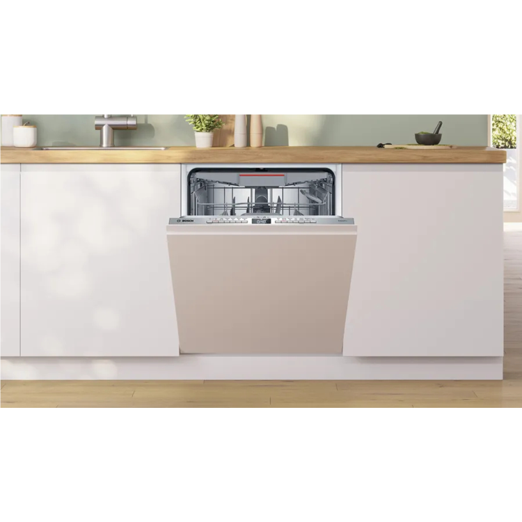 Bosch Series 4 Integrated Dishwasher - Smart Wi-Fi, C-Rated, Silver control panel