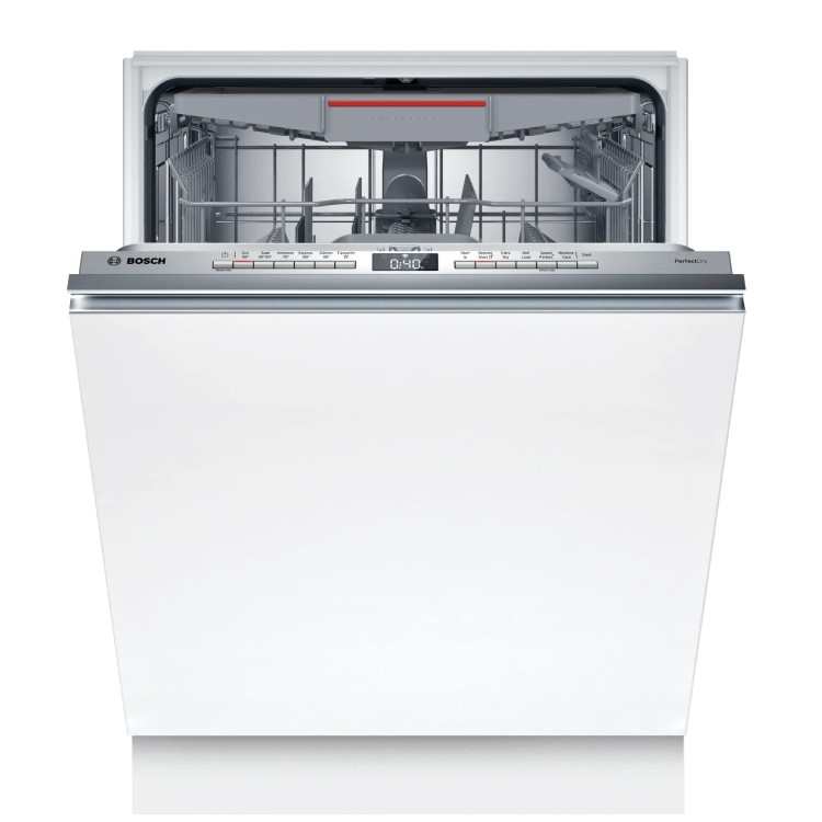 Bosch Series 6 Integrated Dishwasher - Smart Wi-Fi, B-Rated, Silver control panel