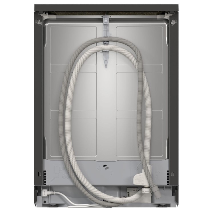 Refurbished iQ500, Free-standing dishwasher, 60 cm,  steel anti-fingerprint, 14ps, Auto open door dry, brushed black, A rated