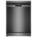 A1/SN25EC13CE Refurbished iQ500, Free-standing dishwasher, 60 cm,  steel anti-fingerprint, 14ps, Auto open door dry, brushed black, A rated