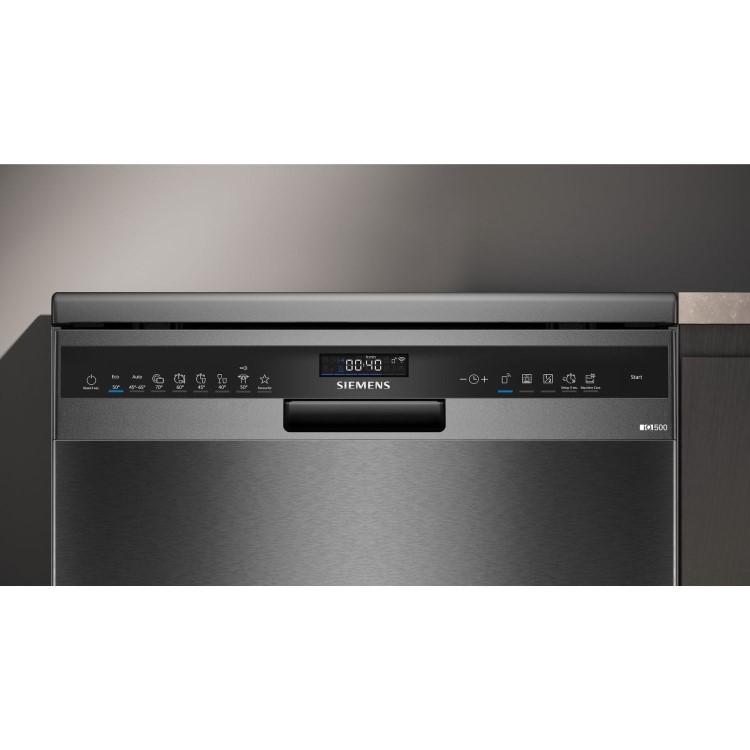 Siemens iQ500 Freestanding Dishwasher - Smart Wi-Fi, A-Rated, Black