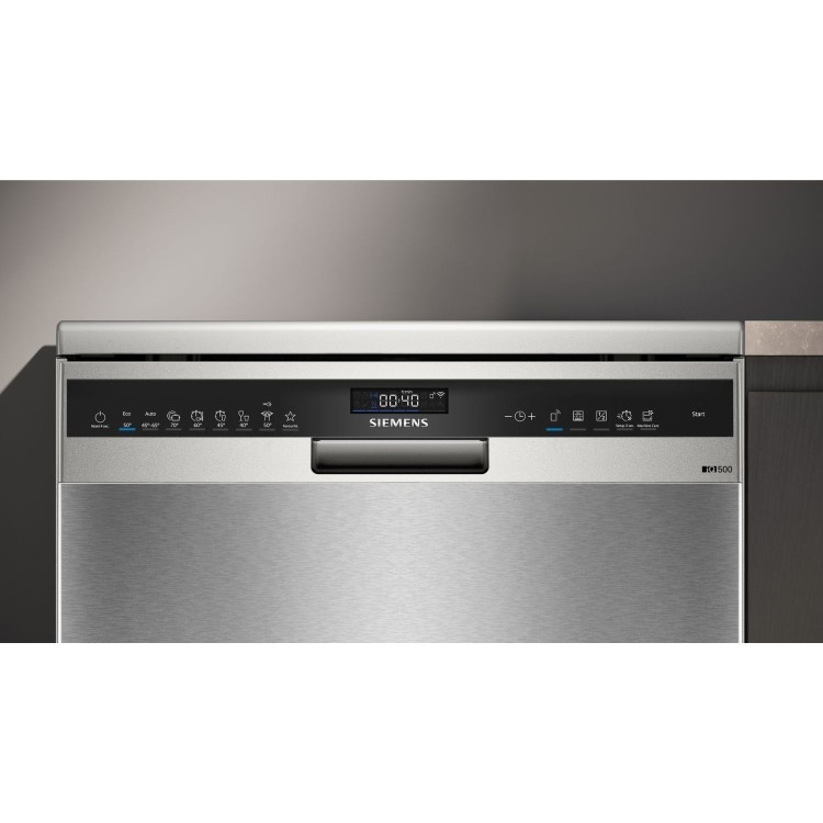 Siemens iQ500 Freestanding Dishwasher - Smart Wi-Fi, A-Rated, Stainless steel