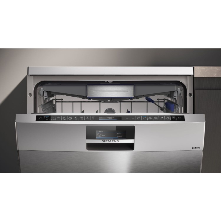 Refurbished Siemens iQ700 SN27TI00CE 14 Place Freestanding Dishwasher Stainless Steel