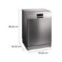 Refurbished Siemens iQ700 SN27TI00CE 14 Place Freestanding Dishwasher Stainless Steel
