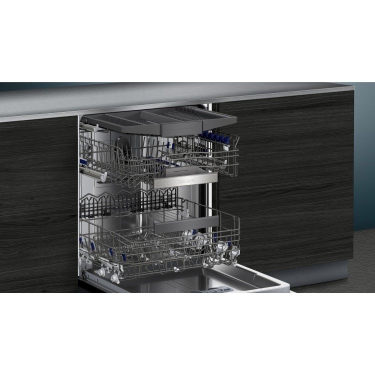 Siemens iQ500 Integrated Dishwasher - Smart Wi-Fi, B-Rated, Black control panel