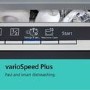 Siemens iQ500 Integrated Dishwasher - Smart Wi-Fi, A-Rated, Black control panel