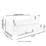Single White Wooden Guest Bed with Storage and Trundle - Sander