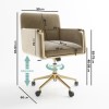 Mink Velvet Tub Office Chair - Sonny