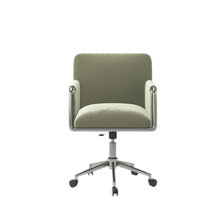 Sage Green Velvet Office Chair - Sonny 
