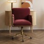 Mulberry Velvet Office Chair - Sonny