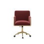 Mulberry Velvet Office Chair - Sonny