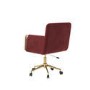 Mulberry Velvet Office Swivel Tub Chair - Sonny