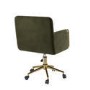 Khaki Velvet Office Swivel Tub Chair - Sonny