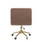 Mink Velvet Office Swivel Tub Chair - Sonny