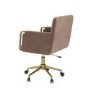 Mink Velvet Office Swivel Tub Chair - Sonny