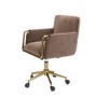 Mink Velvet Office Swivel Tub Chair - Sonny