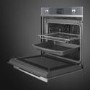 Smeg Linea Speedwave Built In Combination Microwave Oven - Silver