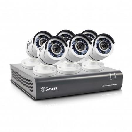 Box Opened Swann DVR8-4550 8 Channel HD 1080p Digital Video Recorder with 6 x PRO-T853 1080p Cameras & 2TB Hard Drive