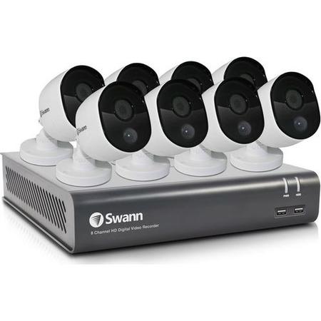 Swann CCTV System - 8 Channel 1080p HD with 8 x 1080p Thermal Sensing Cameras & 1TB HDD