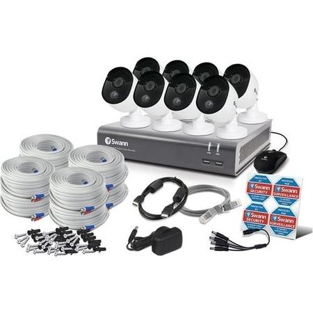 Swann CCTV System - 8 Channel 1080p HD with 8 x 1080p Thermal Sensing Cameras & 1TB HDD